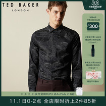 TED BAKER men elegant gentleman Crane pattern long sleeve shirt
