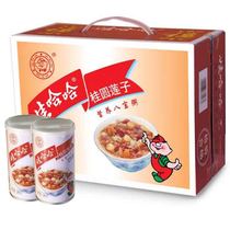 Wahaha longan lotus porridge 360g * 12 cans convenient fast food hot and cold go in the Beijing-Tianjin-Hebei