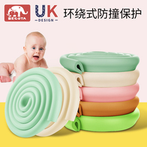 Crash-resistant strips u-shaped children eco-friendly and non-toxic glass door wrapping tea table protection sponge table wrapping strip foam