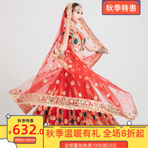 India Katak Bollywood Lengha clothing female sand sari dress wedding photo show Photo India and Pakistan style