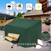 Outdoor 210 polyester CoverSeatBench sofa cover long chair dust cover Cross-border heat sale green