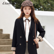 Etam 2023 Spring New Black Professional Clothes Costume Women Leisure Design Suite