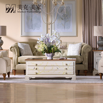 Meike Meijia New Iris Township Travel American Fabric Sofa Single Sofa Simple Leisure Living Room Three-person Sofa