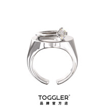 TOGGLER 20AW New collection Whisper Intimate relationship flat small diamond ring Intimate seal ring