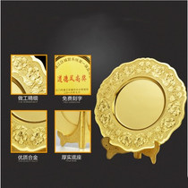 Professional custom memorial plate Zinc alloy memorial plate Pure copper metal award plate Sterling silver metal handicraft customization