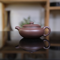 Antique pot pure hand-made No. 4 Well purple mud strength pottery hand Liang Zhengqing collection Jiapin 300cc