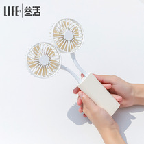 Creative New Handheld Small Fan Portable Desktop Hostel Usb Charging Small Mini Folding Couple Little Fan