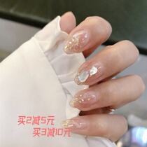 Nail Patch Bridal Mechia Finished Nail jelly Jelly Glued-style false nail repeatedly detachable medecal applique