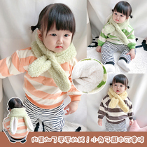 Korean childrens clothing baby plus velvet thick sweater childrens winter clothing fake two girls pullover warm coat