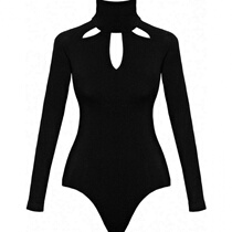 Women long sleeves Jumpsuits Bodysuit shirt- womens long sl