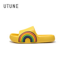 Excellent summer parent-child fashion children's thick bottom sandals and slippers women's bathroom bath home with men's non-slip soft bottom deodorant