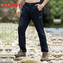 33000ft stormtrooper pants mens autumn and winter windproof and water repellent plus velvet thickened warm pants outdoor sports soft shell pants