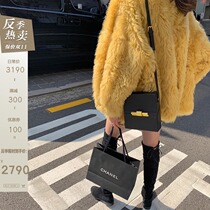 CC fur suit collar design womens new imported Tuscan fur one-piece fur coat