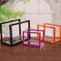 Large Medium Small Colorful Mirrored Permanent Swing Ball Bump Ball Newton's Cradle Classic Home Craft Ornament