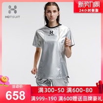 HOTSUIT Post-Show Sweatsuit Women Suit Short Sleeve Shorts Summer Sports Fitness women Sweat Sweatpants sweatpants