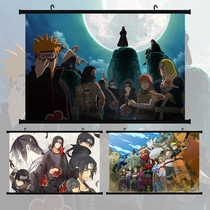 Anime Hokage canvas Whirlpool Naruto scroll hanging Kakashi ninja poster Uchi canvas man Sasuke wave Weasel 