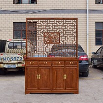 Chinese elm Xuan screen partition porch cabinet living room shoe cabinet new Chinese locker hedgehog rosewood mahogany furniture