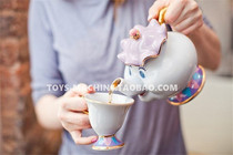 TSM0396 Day D D Sini Beauty and the Beast Tea Pot Lady Archie Gold Ceramic Teapot Tea Cup Sugar Tan