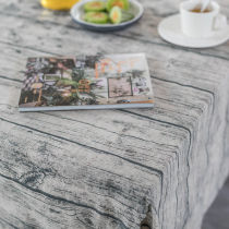 Decorative retro linen cotton linen table cloth for old table cloth emulation wood grain bark tattoo tea cloth photo background cloth