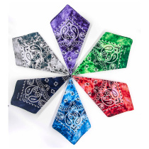 Thick cotton multifunctional snowboarding face hip-hop tie-dyeing cashew fruit flower square scarf handkerchief Hip-Hop Bandana