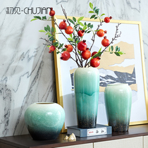 New Chinese Ceramic Vase ornaments modern living room entrance TV cabinet wine cabinet home dry flower arrangement soft decoration