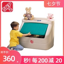 South Korea imported STEP2 childrens toy storage box finishing cabinet Baby storage combination toy box large capacity