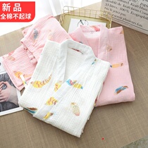 Super fairy Chinese ancient style Hanfu parent-child pajamas pure cotton gauze boys and girls spring and summer thin kimono sweat steaming clothes