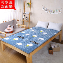 Single double bed skin-friendly bed bed flannel mattress home cartoon dormitory comfortable students moisture-proof upper and lower sleeping mats