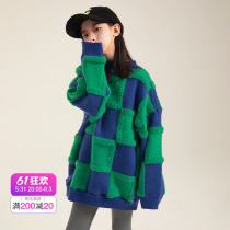 Rain Star Rain Girl Child sweater 2021 new foreign air CUHK Scout headliner Bottom Line Clothes Children Thicken Stitch Cardiovert