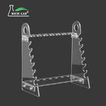 Plexiglass pipette frame trapezoidal thickness fine material 5mm detachable plastic suction tube rack can put 13 horizontal
