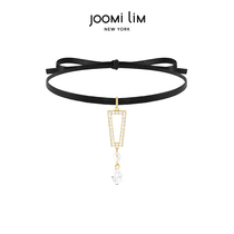 JOOMI LIM necklace 2021 new female geometric figure crystal pendant Choker collar Joker collars Joker Choker