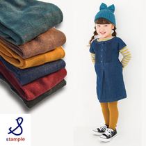 Japan stample childrens pantyhose spring and autumn and winter thin section girls leggings medium thick stockings