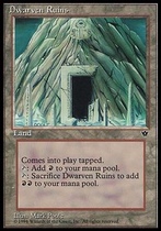 5 dogs tcg]万智牌 Dwarven Ruins 矮人遗迹 fem 堕落王朝