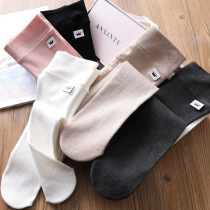 Girls high waist solid color base socks Baby crown cotton elastic pantyhose Childrens leggings spring and autumn new Korean