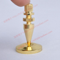 M6 speaker anti-vibration foot nail pure copper gold plated screw diameter 6MM*high 36MM foot nail pad 8 sets