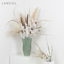 Lancol simulation flower high-end light luxury Nordic white floral set living room window display model room fake flower