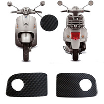 KODASKIN new real carbon fiber VESPA left and right brake GTS clutch cover sticker protection decorative sticker decal