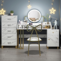 Light luxury dressing table bedroom modern simple storage cabinet integrated simple small Nordic makeup table Net red ins Wind