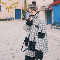 Lamb hair Pike clothing womens 2021 new winter long Korean loose ins plus velvet padded jacket