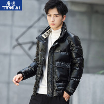 Winter stand-up collar down jacket mens short Korean version of loose and thin jacket youth winter clothes thickened tide brand clothes