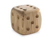 Designer furniture solid wood pier personality Art solid wood low stool log bench wooden pier dice square side a few