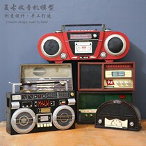 Old-style retro swing piece radio bar photo photography furnishing made of old shop window Café desktop Xuan guan