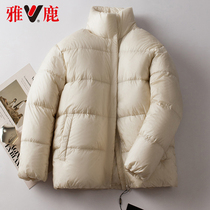 Yalu Down Jacket Women Short 2021 Autumn and Winter New Fashion Loose Stand Collar Short Coat Small Tide
