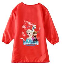 Kitchen baby painting apron coat waist toddler child waterproof increase Korean girl middle child with sleeve