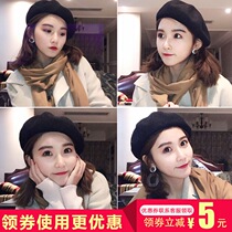 Beret female autumn and winter Japanese Joker Oh sweet and cute Korean version of tide British wool female hat Beile hat painter hat