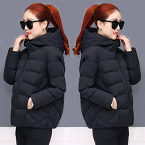 Anti-season clearance autumn and winter fashion increase hooded Korean version of tide cotton-padded jacket loose slim Joker womens short