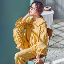 Princess Wind Pyjamas Woman Spring Autumn Season Students Han Edition Cute Long Sleeve Suit Fresh And Sweet Big Code Casual Home Clothes