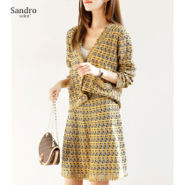 Sandro selen fragrance suit Western style socialite commuter jacket skirt two-piece set Fairy thin fashion