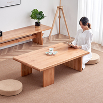 Day Style Brief Solid Wood Tea Table Personality Creative Cherry Color Dwarf Table Designer small family type birch wood solid wood tea table