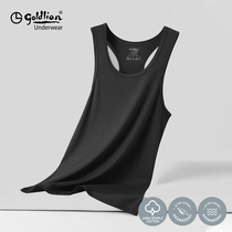 Jinlilai mens I-shaped vest summer thin youth sports fitness bottoming undershirt cotton sleeveless top tide